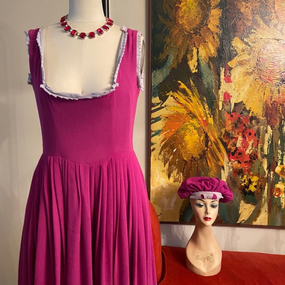 Renaissance Medieval Maiden Dress And Hat/Headpiece Size Small
